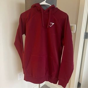 Gymshark Crest Hoodie - Burgundy Red